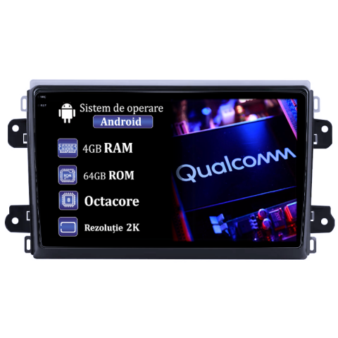 Ducato 2022+ - Navigatie dedicata Fiat Ducato 2022+, 4GB RAM 64GB ROM, Procesor Qualcomm Octacore, Android 14, Rezolutie 2K, Display QLED 9", DSP, Carplay&Android Auto, SIM 4G