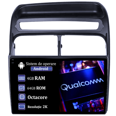 Linea - Navigatie dedicata Fiat Linea 2006-2012, 4GB RAM 64GB ROM, Procesor Qualcomm Octacore, Android 14, Rezolutie 2K, Display QLED 9", DSP, Carplay&Android Auto, SIM 4G