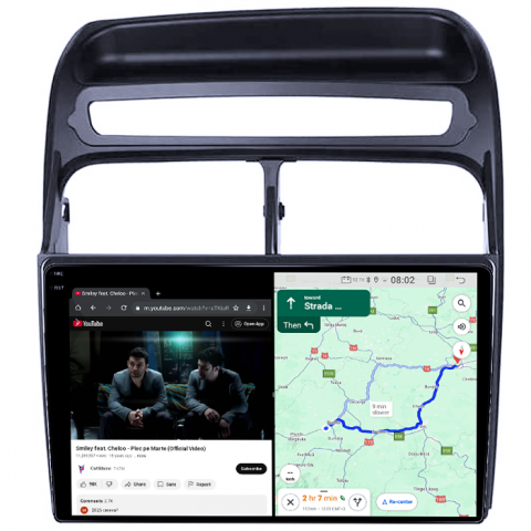 Navigatie dedicata Fiat Fiat Linea 2006-2012, 4GB RAM 64GB ROM, Quadcore, Android 14, Display QLED 1K 9", DSP, Carplay&Android Auto, Suport camere AHD [3]