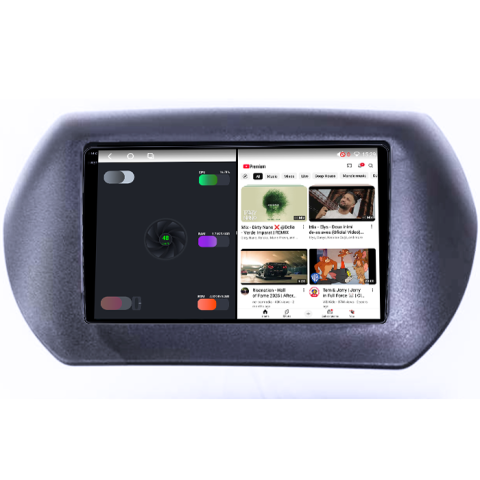 Navigatie dedicata Fiat Fiorino 2008/Citroen Nemo/Peugeot Bipper, 4GB RAM 32GB ROM, Octacore, Android 14, Display QLED 1K 10", DSP, Carplay&Android Auto, SIM 4G, Bluetooth, Ventilator Activ [2]