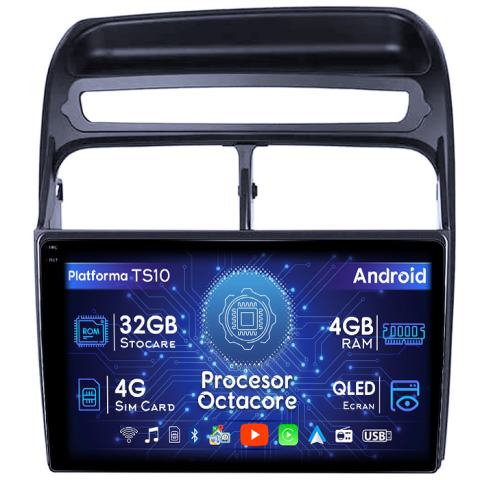 Linea - Navigatie dedicata Fiat Linea 2006-2012, 4GB RAM 32GB ROM, Octacore, Android 14, Display QLED 1K 9", DSP, Carplay&Android Auto, SIM 4G, Bluetooth, Ventilator Activ