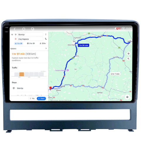 Navigatie dedicata Fiat Perla 9 2009 Idea 2011-2014, 4GB RAM 64GB ROM, Procesor Qualcomm Octacore, Android 14, Rezolutie 2K, Display QLED 9", DSP, Carplay&Android Auto, SIM 4G [5]