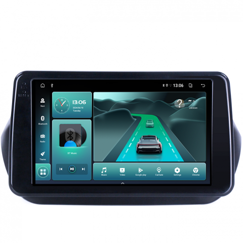 Navigatie dedicata Fiat Qubo 2008-2017, 8GB RAM 128GB ROM, Octacore, Platforma TS18, Android 13, Display QLED 9”, Suporta camera 360º, DSP, Carplay&Android Auto, SIM 4G, Ventilator Activ [3]