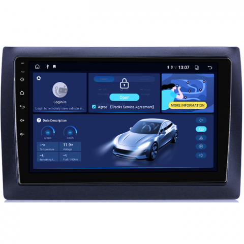 Navigatie dedicata Fiat Stilo 2010, 8GB RAM 128GB ROM, Octacore, Platforma TS18, Android 13, Display QLED 9”, Suporta camera 360º, DSP, Carplay&Android Auto, SIM 4G, Ventilator Activ [1]