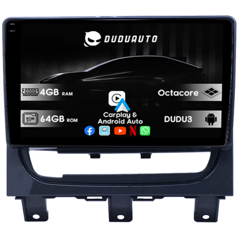 Fiat - Navigatie dedicata Fiat Strada Idea 2012-2016 DUDU3, 4GB RAM 64GB ROM, Octacore, Platforma 8581, Android, Display QLED 9", DSP, Carplay&AndroidAuto