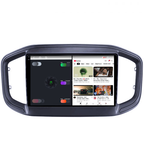 Navigatie dedicata Fiat Strada 2021, 4GB RAM 64GB ROM, Octacore, Android 14, Display QLED 1K 9", Carplay&Android Auto, SIM 4G, Ventilator Activ [2]