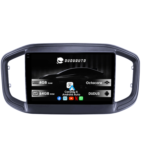 Strada 2020-2021 - Navigatie dedicata Fiat Strada 2020-2021 DUDU3, 4GB RAM 64GB ROM, Octacore, Platforma 8581, Android, Display QLED 9", DSP, Carplay&AndroidAuto