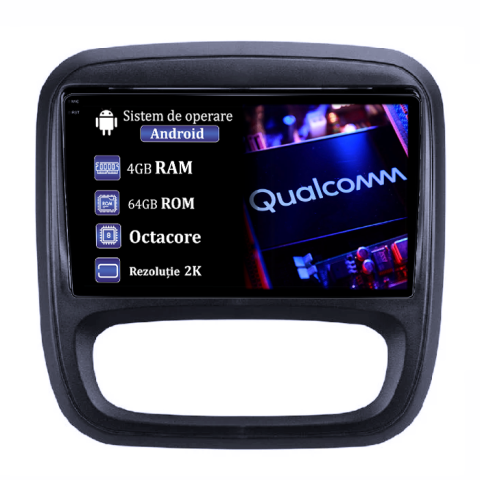 Talento 2016+ - Navigatie dedicata Fiat Talento 2016+, 4GB RAM 64GB ROM, Procesor Qualcomm Octacore, Android 14, Rezolutie 2K, Display QLED 9", DSP, Carplay&Android Auto, SIM 4G