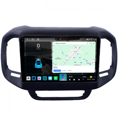 Navigatie dedicata Fiat Toro 2016-2019, 4GB RAM 64GB ROM, Octacore, Android 14, Display QLED 1K 9", Carplay&Android Auto, SIM 4G, Ventilator Activ [1]