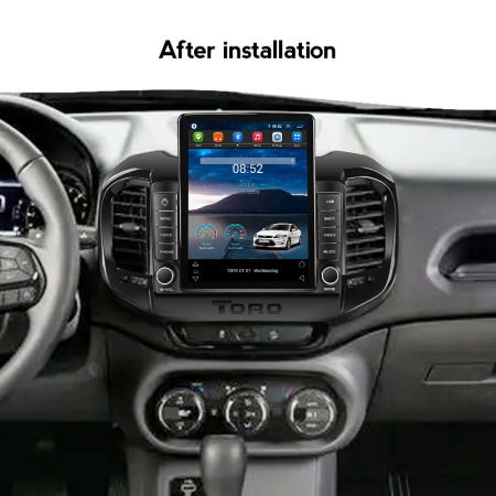 Navigatie dedicata Fiat Toro 2017-2020 ,Tesla Style, ANDROID 13,Carplay&Android Auto, 10 inch , 8+128GB, Internet, Aplicatii, Waze, Gps [3]