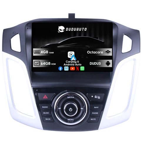 Navigatii Dedicate - Navigatie dedicata Ford Focus 2011-2015, DUDU3, 4GB RAM 64GB ROM, Octacore, Platforma 8581, Android, Display QLED 9", DSP, Carplay&AndroidAuto