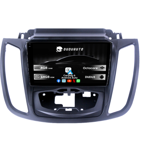 Ford - Navigatie dedicata Ford Kuga 2 Escape 3 2012-2019 DUDU3, 4GB RAM 64GB ROM, Octacore, Platforma 8581, Android, Display QLED 9", DSP, Carplay&AndroidAuto