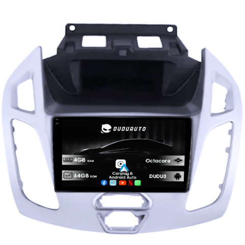 Navigatii Dedicate - Navigatie dedicata Ford Transit Connect 2015, DUDU3, 4GB RAM 64GB ROM, Octacore, Platforma 8581, Android, Display QLED 9", DSP, Carplay&AndroidAuto