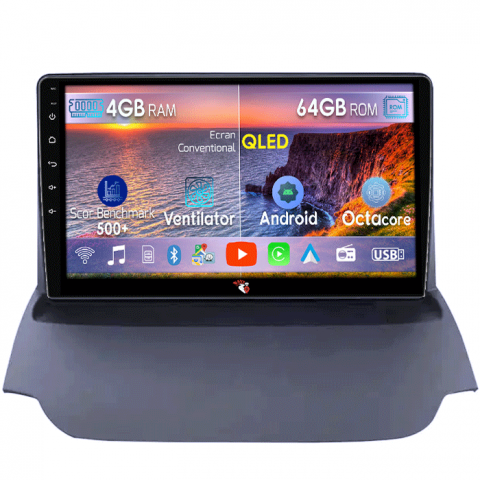 Ecosport 2013-2016 - Navigatie dedicata Ford Ecosport 2013-2016, 4GB RAM 64GB ROM, Octacore, Android 13, Display QLED 9", DSP, Carplay, Android Auto, Internet, Youtube, Waze, WIFI, Bluetooth