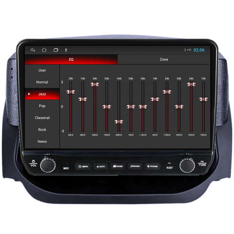 Navigatie dedicata Ford Ecosport 2014-2018 Tesla cu butoane rotative model 2024, 4GB RAM 64GB ROM, Procesor Quadcore, Android 14, Display QLED 10", DSP, Carplay&Android Auto [2]