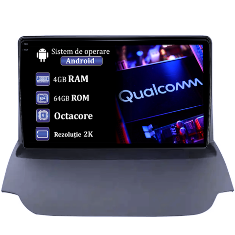 Ford - Navigatie dedicata Ford Ecosport 2013-2017, 4GB RAM 64GB ROM, Procesor Qualcomm Octacore, Android 14, Rezolutie 2K, Display QLED 9", DSP, Carplay&Android Auto, SIM 4G