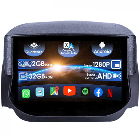 Fiesta 2018+ - (Resigilata) Navigatie dedicata Ford Fiesta 2018+, 2GB RAM 32GB ROM, Quad Core, Display 9" IPS Full HD, Carplay, Android 13, Bluetooth, Magazin Play, Suport camere AHD