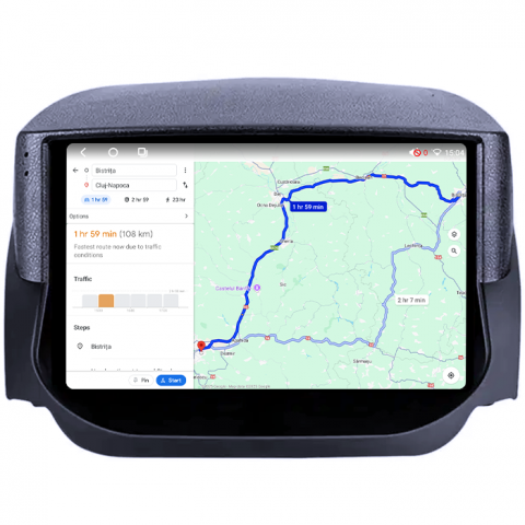 Navigatie dedicata Ford Fiesta 2018+, 4GB RAM 64GB ROM, Octacore, Android 14, Display QLED 1K 9", Carplay&Android Auto, SIM 4G, Ventilator Activ [4]