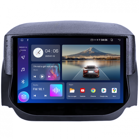 Navigatie dedicata Ford Fiesta 2018+, 4GB RAM 64GB ROM, Quadcore, Android 14, Display QLED 1K 9", DSP, Carplay&Android Auto, Suport camere AHD [2]