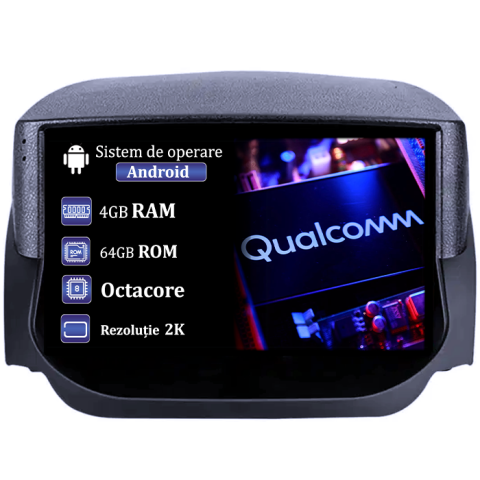 Ford - Navigatie dedicata Ford EcoSport 2014-2018, 4GB RAM 64GB ROM, Procesor Qualcomm Octacore, Android 14, Rezolutie 2K, Display QLED 9", DSP, Carplay&Android Auto, SIM 4G