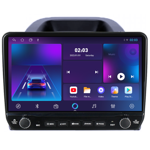 Navigatie dedicata Ford Ecosport 2018-2024 Tesla cu butoane rotative model 2024, 4GB RAM 64GB ROM, Procesor Quadcore, Android 14, Display QLED 10", DSP, Carplay&Android Auto [5]