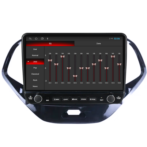 Navigatie dedicata Ford Figo/KA 2015-2018 Tesla cu butoane rotative model 2024, 4GB RAM 64GB ROM, Procesor Quadcore, Android 14, Display QLED 10", DSP, Carplay&Android Auto [1]