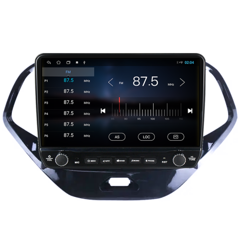 Navigatie dedicata Ford Figo/KA 2015-2018 Tesla cu butoane rotative model 2024, 4GB RAM 64GB ROM, Procesor Quadcore, Android 14, Display QLED 10", DSP, Carplay&Android Auto [2]