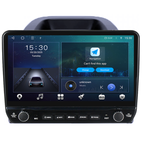 Navigatie dedicata Ford Ecosport 2018-2024 Tesla cu butoane rotative model 2024, 4GB RAM 64GB ROM, Procesor Quadcore, Android 14, Display QLED 10", DSP, Carplay&Android Auto [6]