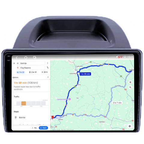 Navigatie dedicata Ford Ecosport 2018-2023, 4GB RAM 64GB ROM, Procesor Qualcomm Octacore, Android 14, Rezolutie 2K, Display QLED 9", DSP, Carplay&Android Auto, SIM 4G [5]