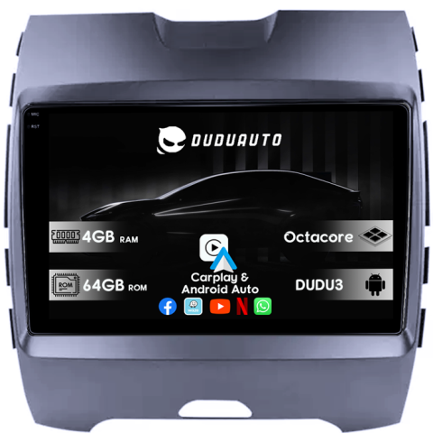 Edge 2015-2018 - Navigatie dedicata Ford Edge 2015-2018 DUDU3, 4GB RAM 64GB ROM, Octacore, Platforma 8581, Android, Display QLED 9", DSP, Carplay&AndroidAuto
