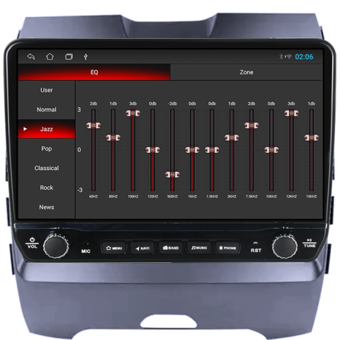 Navigatie dedicata Ford Edge 2015-2018 Tesla cu butoane rotative model 2024, 4GB RAM 64GB ROM, Procesor Quadcore, Android 14, Display QLED 10", DSP, Carplay&Android Auto [1]