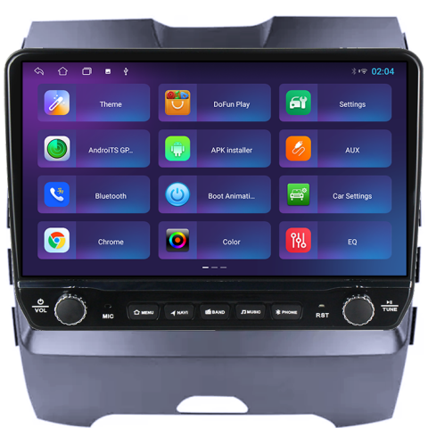 Navigatie dedicata Ford Edge 2015-2018 Tesla cu butoane rotative model 2024, 4GB RAM 64GB ROM, Procesor Quadcore, Android 14, Display QLED 10", DSP, Carplay&Android Auto [4]