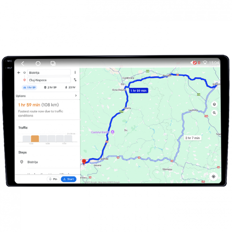 Navigatie dedicata Ford Escape 2000-2007, 4GB RAM 64GB ROM, Octacore, Android 14, Display QLED 1K 9", Carplay&Android Auto, SIM 4G, Ventilator Activ [4]