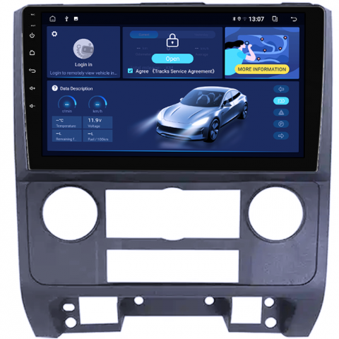 Navigatie dedicata Ford Escape 2007-2012, 4GB RAM 64GB ROM, Octacore, Android 13, Display QLED 9", DSP, Carplay, Android Auto, Internet, Youtube, Waze, WIFI, Bluetooth [3]