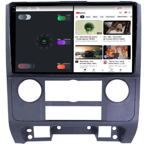 Navigatie dedicata Ford Escape 2007-2012, 4GB RAM 64GB ROM, Procesor Qualcomm Octacore, Android 14, Rezolutie 2K, Display QLED 9", DSP, Carplay&Android Auto, SIM 4G [4]
