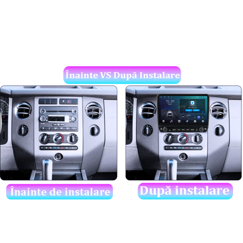 Navigatie dedicata Ford Expedition 2007-2017 Tesla cu butoane rotative model 2024, 4GB RAM 64GB ROM, Procesor Quadcore, Android 14, Display QLED 10", DSP, Carplay&Android Auto [3]