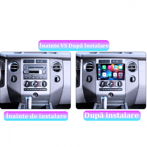 Navigatie dedicata Ford Expedition 2007-2017, 12GB RAM 256GB ROM, Android 13, Rezolutie 2K, Display QLED, 9", DSP, Carplay, Android Auto, Internet, Youtube, Waze, Wi Fi, USB [4]