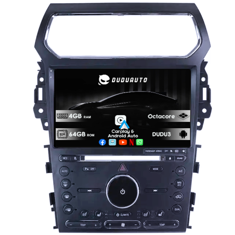 Navigatii Dedicate - Navigatie dedicata Ford Explorer 2011-2019 DUDU3, 4GB RAM 64GB ROM, Octacore, Platforma 8581, Android, Display QLED 9", DSP, Carplay&AndroidAuto