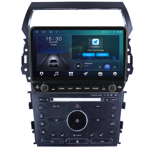 Navigatie dedicata Ford Explorer 2011-2019 Tesla cu butoane rotative model 2024, 4GB RAM 64GB ROM, Procesor Quadcore, Android 14, Display QLED 10", DSP, Carplay&Android Auto [6]