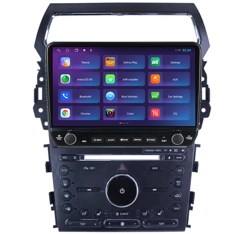 Navigatie dedicata Ford Explorer 2011-2019 Tesla cu butoane rotative model 2024, 4GB RAM 64GB ROM, Procesor Quadcore, Android 14, Display QLED 10", DSP, Carplay&Android Auto [4]