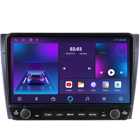 Navigatie dedicata Ford Fiesta Mk5 2002-2008 Tesla cu butoane rotative model 2024, 4GB RAM 64GB ROM, Procesor Quadcore, Android 14, Display QLED 10", DSP, Carplay&Android Auto [5]