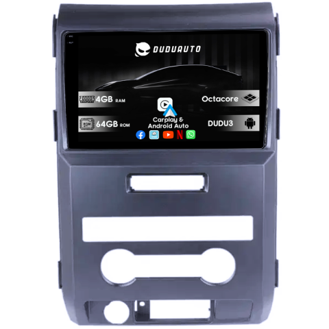 F150 2004-2014 - Navigatie dedicata Ford F150 2008-2014, DUDU3, 4GB RAM 64GB ROM, Octacore, Platforma 8581, Android, Display QLED 9", DSP, Carplay&AndroidAuto