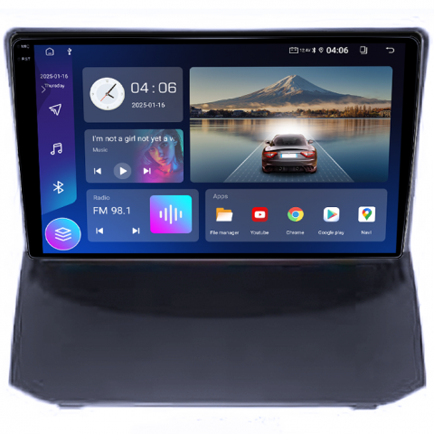 Navigatie dedicata Ford Fiesta 2004-2014, 4GB RAM 64GB ROM, Quadcore, Android 14, Display QLED 1K 9", DSP, Carplay&Android Auto, Suport camere AHD [2]