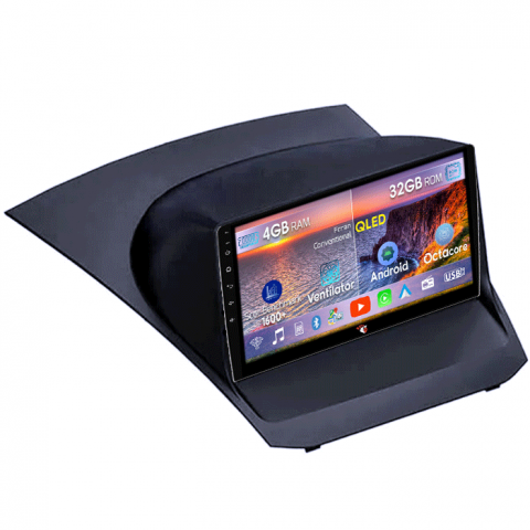 Fiesta 2008-2017 - Navigatie dedicata Ford Fiesta 2008-2017, 4GB RAM 32GB ROM, Octacore, Android 14, Display QLED 1K 9", DSP, Carplay&Android Auto, SIM 4G, Bluetooth, Ventilator Activ