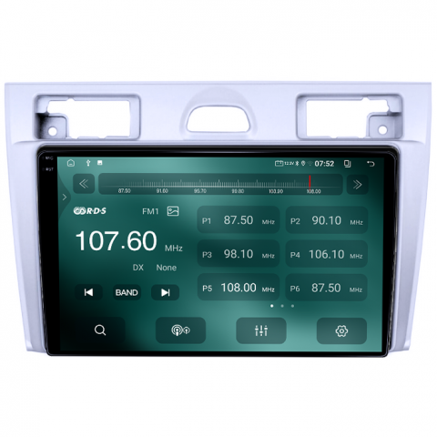 Navigatie dedicata Ford Fiesta MK5 2002-2008, Gri, 4GB RAM 64GB ROM, Quadcore, Android 14, Display QLED 1K 9", DSP, Carplay&Android Auto, Suport camere AHD [1]