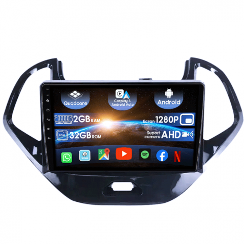 Figo 2015-2018 - (Resigilata) Navigatie dedicata Ford Figo 2015-2018, 2GB RAM 32GB ROM, Quad Core, Display 9" IPS Full HD, Carplay, Android 13, Bluetooth, Magazin Play, Suport camere AHD