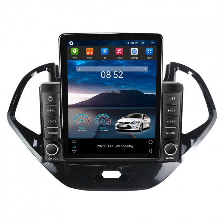 Figo 2015-2018 - Navigatie dedicata Ford Figo 2015-2018 ,Tesla Style, ANDROID 13,Carplay&Android Auto, 10 inch , 8+128GB, Internet, Aplicatii, Waze, Gps