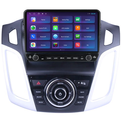 Navigatie dedicata Ford Focus 3 2011-2015 Tesla cu butoane rotative model 2024, 4GB RAM 64GB ROM, Procesor Quadcore, Android 14, Display QLED 10", DSP, Carplay&Android Auto [2]