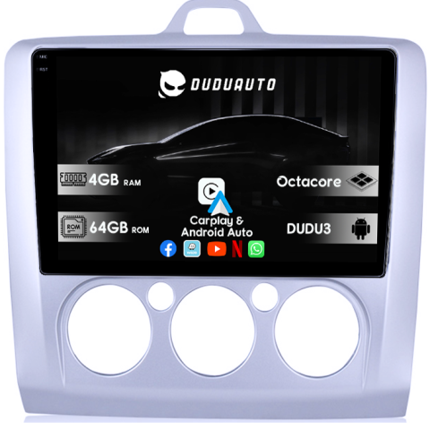Focus (2004-2011) - Navigatie dedicata Ford Focus 2 2004-2011, DUDU3, 4GB RAM 64GB ROM, Octacore, Platforma 8581, Android, Display QLED 9", DSP, Carplay&AndroidAuto