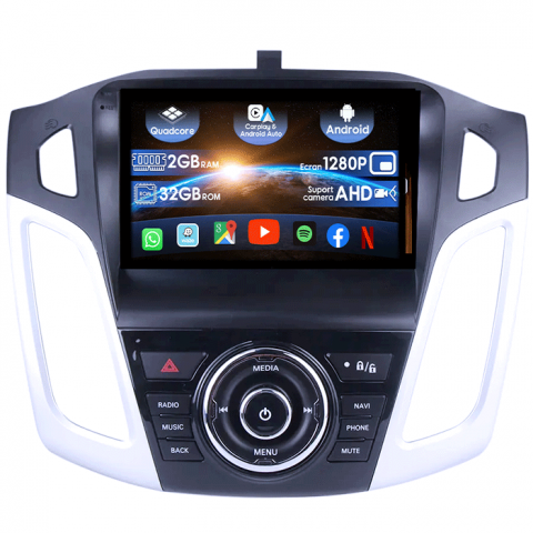 Focus 3 (2011-2018) - (Resigilata) Navigatie dedicata Ford Focus 2011-2015, 2GB RAM 32GB ROM, Quad Core, Display 9" IPS Full HD, Carplay, Android 13, Bluetooth, Magazin Play, Suport camere AHD
